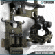 Savior Equipment Horizontal Wall Rack w/10 Hooks, Green, 43.5in H x 22.3in W x 0.75in D, RK-ARC5FG-WM-OG