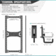 Savior Equipment Horizontal Wall Rack w/10 Hooks, Green, 43.5in H x 22.3in W x 0.75in D, RK-ARC5FG-WM-OG