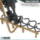 Savior Equipment Mobile Firearm Rack, RAL 8000 Tan, RK-RIF6-ST-TN