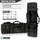 Savior Equipment MULTICAM Urban Warfare Double Rifle Case, 51in, Multicam Black, RB-5112DG-VER2-MCB