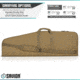 Savior Equipment Patriot Single Single Rifle Case, 41in, Dark FDE, RB-SG42-V1-TN