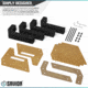 Savior Equipment Pistol Rack, 4-Slot, RAL 8000 Tan, RK-HAND-XFOUR-TN