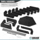 Savior Equipment Pistol Rack, 8-Slot, Black, RK-HAND-X8-BK