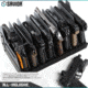 Savior Equipment Pistol Rack, 8-Slot, Gray, RK-HAND-X8-GS