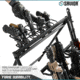 Savior Equipment Pistol Rack Attachment for Shorty Rifle Rack - 8 Slots, Black, Black, 22in x 7in x 3in, RK-SBR9-ACC-8PIS-BK