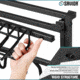 Savior Equipment Pistol Rack Attachment for Shorty Rifle Rack - 8 Slots, Black, Black, 22in x 7in x 3in, RK-SBR9-ACC-8PIS-BK