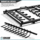 Savior Equipment Pistol Rack Attachment for Shorty Rifle Rack - 8 Slots, Black, Black, 22in x 7in x 3in, RK-SBR9-ACC-8PIS-BK