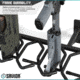 Savior Equipment Rifle Wall Rack, Black, RK-RIF6-WALL-BK