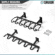 Savior Equipment Rifle Wall Rack, Black, RK-RIF6-WALL-BK