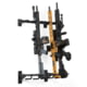 Savior Equipment 6 Slots Rifle Wall Rack, Black, 25in W x 3.5in H x 8in D, RK-RIF6-WALL-BK