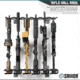 Savior Equipment Rifle Wall Rack, Gray, RK-RIF6-WALL-GS