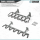 Savior Equipment Rifle Wall Rack, Gray, RK-RIF6-WALL-GS