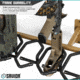Savior Equipment Rifle Wall Rack, RAL 8000 Tan, RK-RIF6-WALL-TN