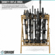 Savior Equipment Shorty Rifle Rack, RAL 8000 Tan, RK-SBR9-ST-TN