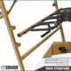 Savior Equipment Shorty Rifle Rack, RAL 8000 Tan, RK-SBR9-ST-TN