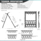 Savior Equipment Shorty Rifle Rack, RAL 8000 Tan, RK-SBR9-ST-TN