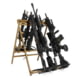 Savior Equipment 9 Slots Shorty Rifle Rack, RAL 8000 Tan, 31in H x 24in W x 37in D, RK-SBR9-ST-TN