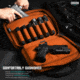 Savior Equipment Specialist Double Pistol Bag, Hi-Viz Orange, HC-DGSPORT-WS-AN
