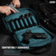 Savior Equipment Specialist Double Pistol Case, Savior Teal, 12.5x8.5x2.5in, HC-DGSPORT-WS-TE