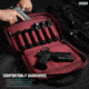 Savior Equipment Specialist Double Pistol Case, Sedona Red, 12.5x8.5x2.5in, HC-DGSPORT-WS-RD