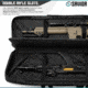 Savior Equipment Urban Warfare Double Rifle Case, 42in, Black, RB-4212DG-VER2-BK
