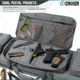 Savior Equipment Urban Warfare Double Rifle Case, 51in, Gray, RB-5112DG-VER2-GS