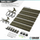 Savior Equipment Wall Rack System 5 Panel Kit w/Attachments, OD Green, 24in x 30.25in x 0.63in, OD Green, 24in x 30.25in x 0.63in, WRS-HALF-A3P6-OG