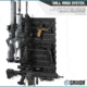 Savior Equipment Wall Rack System 5 Panels, Black, 24x6.25x0.63in, WRS-PAN-HALF-BK