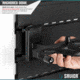 Savior Equipment Wall Rack System 5 Panels, Black, 24x6.25x0.63in, WRS-PAN-HALF-BK