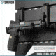 Savior Equipment Wall Rack System Adjustable J-Hook, 2 Pack, Black, 3.5x1.3x3.5in, WRS-ACC-PS2-BK