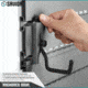 Savior Equipment Wall Rack System Adjustable J-Hook, 2 Pack, Gray, 3.5in x 1.3in x 3.5in, Gray, 3.5in x 1.3in x 3.5in, WRS-ACC-PS2-GS