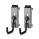 Savior Equipment Wall Rack System Adjustable J-Hook, 2 Pack, Gray, 3.5in x 1.3in x 3.5in, Gray, 3.5in x 1.3in x 3.5in, WRS-ACC-PS2-GS