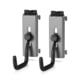 Savior Equipment Wall Rack System Adjustable J-Hook, 2 Pack, Gray, 3.5in x 1.3in x 3.5in, Gray, 3.5in x 1.3in x 3.5in, WRS-ACC-PS2-GS