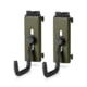 Savior Equipment Wall Rack System Adjustable J-Hook, 2 Pack, OD Green, 3.5in x 1.3in x 3.5in, OD Green, 3.5in x 1.3in x 3.5in, WRS-ACC-PS2-OG