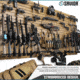 Savior Equipment Wall Rack System Adjustable J-Hook, 2 Pack, Tan, 3.5in x 1.3in x 3.5in, Tan, 3.5in x 1.3in x 3.5in, WRS-ACC-PS2-TN