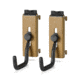 Savior Equipment Wall Rack System Adjustable J-Hook, 2 Pack, Tan, 3.5in x 1.3in x 3.5in, Tan, 3.5in x 1.3in x 3.5in, WRS-ACC-PS2-TN