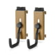 Savior Equipment Wall Rack System Adjustable J-Hook, 2 Pack, Tan, 3.5in x 1.3in x 3.5in, Tan, 3.5in x 1.3in x 3.5in, WRS-ACC-PS2-TN