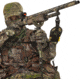 Shocker Tom Taker Click-Stix Shooting Stick, Green/Camo, 36 in, 21927