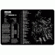 Slip 2000 Gun Cleaning Mat,11x17x1/8in,Ruger Mark II MAT-MARK II