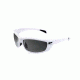 Smith &amp; Wesson Whitehawk Full Frame Shooting Glasses, Gloss White/Smoke Mirror, 110172