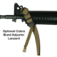 Specter Gear Raider 2 Point Tactical Sling, AK-47 with Folding Stock, Braided Lanyard, Emergency Release, Black, 548 BLK-ERB-BL