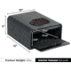 Sports Afield SA-HD2 Home Defense Quick Access Vault, E-Lock, 1 Handgun, 5 x 10 x 12in, Black, No FRT, SAHD2