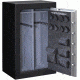 Stack-On 36 Total Defense Gun Safe w/ Combination Lock and Door Storage, Large, Matte Black/Silver TD-36-SB-C-S