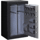 Stack-On 36 Total Defense Gun Safe w/ Electronic Lock and Door Storage, Large, Matte Black/Silver TD-36-SB-E-S