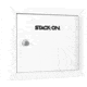 Stack-On Compact Welded-Steel Pistol, Ammo Cabinet, White, Medium, GCW-500-DS