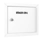 Stack-On Compact Welded-Steel Pistol, Ammo Cabinet, White, Medium, GCW-500-DS