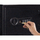 Stack-On Electronic Lock Personal Fire Safe, Fire Rated 30 Min/1400 Degrees, 1 Shelf, MATTE BLACK PFS-1608
