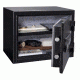 Stack-On Electronic Lock Personal Fire Safe, Fire Rated 30 Min/1400 Degrees, 1 Shelf, MATTE BLACK PFS-1608
