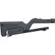 Tactical Solutions Barrel &amp; Stock Combo - Matte Black Takedown Barrel w/ Stealth Gray Magpul Backpacker Stock, TDC-MB-B-GRY