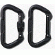 Tactical Assault Gear KONG Locking Carabiner Black KCB1BK